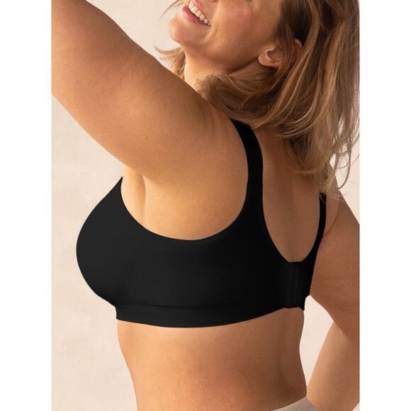 Truekind Womens Daily Comfort Wireless Shaper Bra Sz Large Black 10022 - Picture 3 of 7